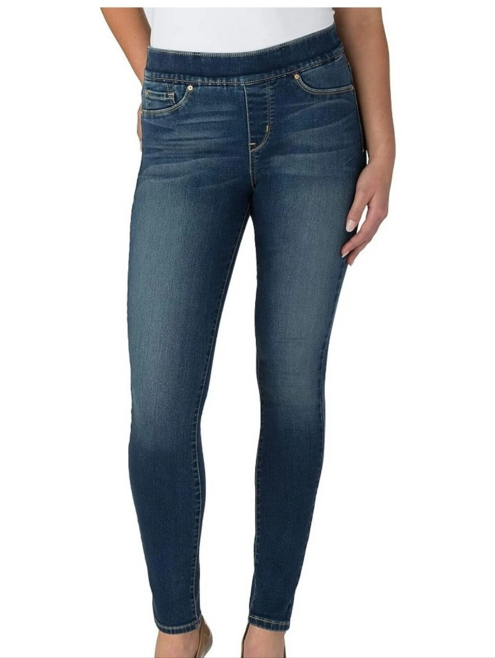 Levi Signature Totally Shaping Pull On Skinny Jeans Size 18